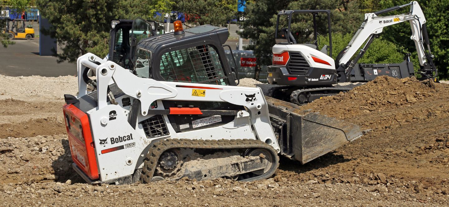 Bobcat Compact Track Loader (CTL) with rubber tracks